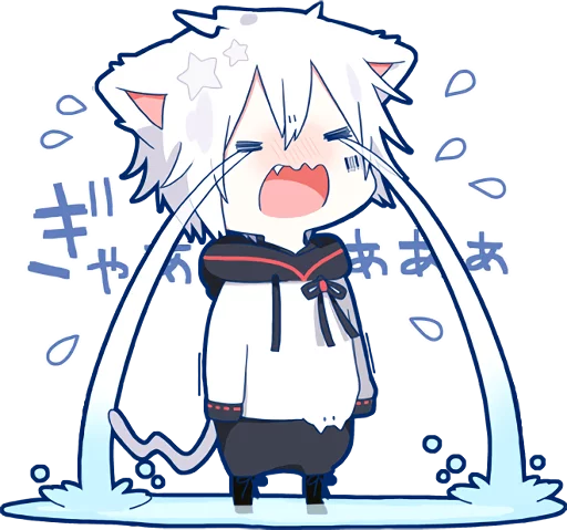 Sticker from the "Mafumafu Sticker (cat)" sticker pack