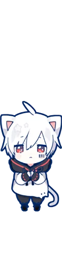 Sticker from the "Mafumafu Sticker (cat)" sticker pack