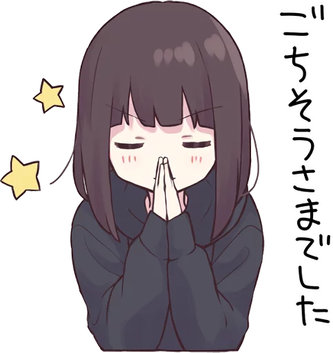 Sticker from the "Menhera-chan. 3" sticker pack