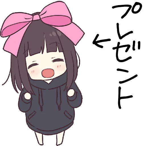 Sticker from the "Menhera-chan. 3" sticker pack