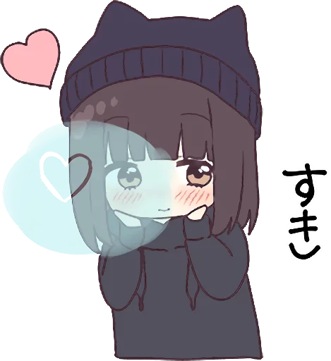 Sticker from the "Menhera-chan. 3" sticker pack