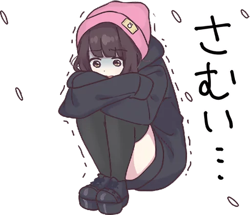 Sticker from the "Menhera-chan. 3" sticker pack