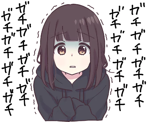 Sticker from the "Menhera-chan. 3" sticker pack