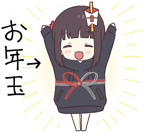 Sticker from the "Menhera-chan. 3" sticker pack