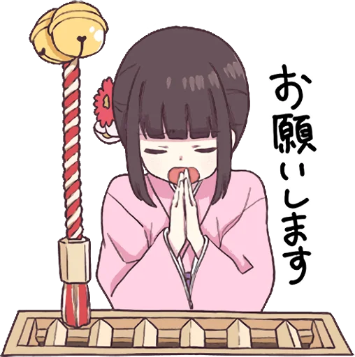 Sticker from the "Menhera-chan. 3" sticker pack