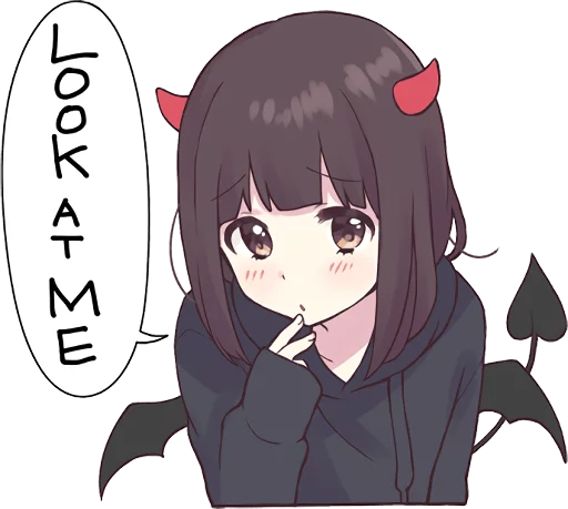 Sticker from the "Menhera-chan. 3 ENG" sticker pack