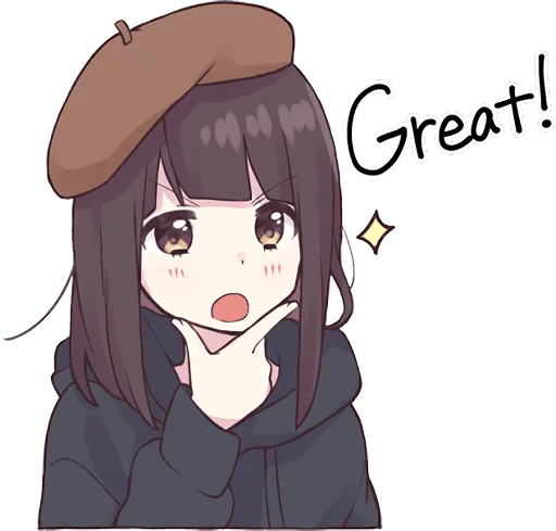 Sticker from the "Menhera-chan. 3 ENG" sticker pack