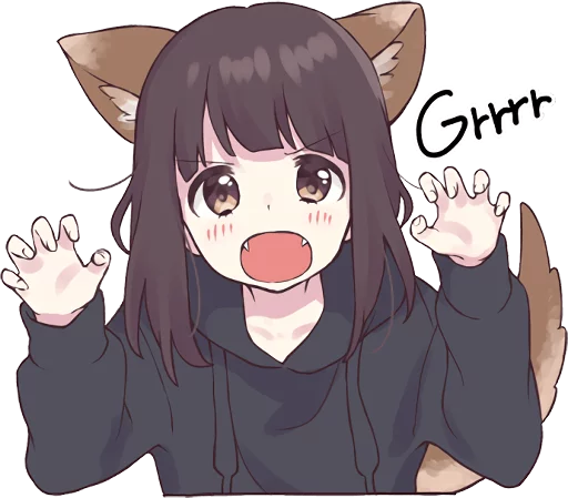 Sticker from the "Menhera-chan. 3 ENG" sticker pack