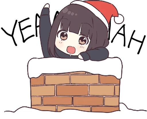 Sticker from the "Menhera-chan. 3 ENG" sticker pack