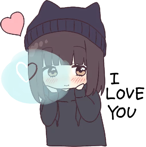 Sticker from the "Menhera-chan. 3 ENG" sticker pack