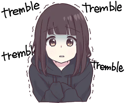 Sticker from the "Menhera-chan. 3 ENG" sticker pack