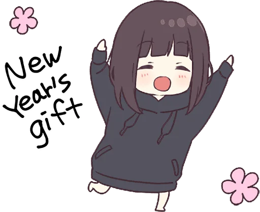 Sticker from the "Menhera-chan. 3 ENG" sticker pack