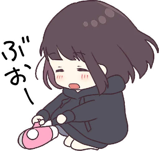 Sticker from the "Menhera-chan. 3 ENG" sticker pack