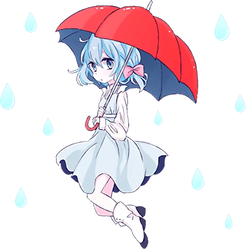 Sticker Light Blue Girl