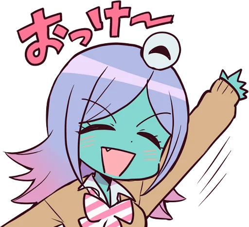 Sticker from the "Space Patrol Luluco" sticker pack