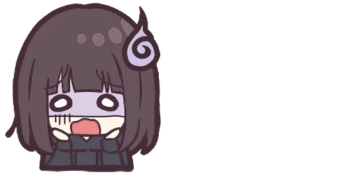 Sticker Menhera-chan. Emoji