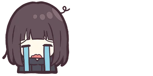 Sticker Menhera-chan. Emoji