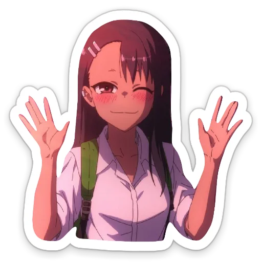 Sticker from the "Nagatoro | Нагаторо" sticker pack