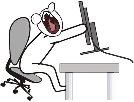 Sticker from the "Desk / meme faces" sticker pack