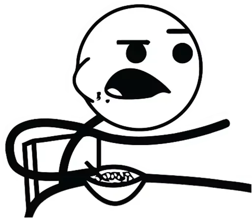 Sticker from the "Desk / meme faces" sticker pack