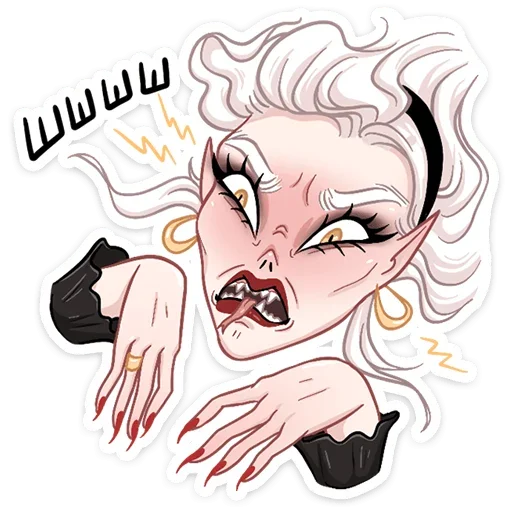 Sticker from the "Ванда" sticker pack