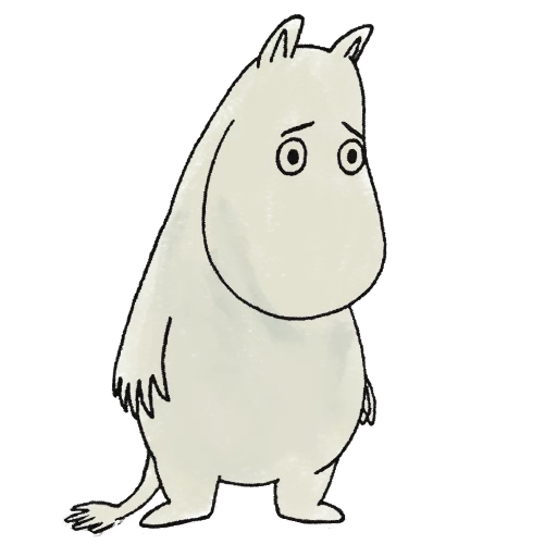 Sticker from the "Moomin" sticker pack