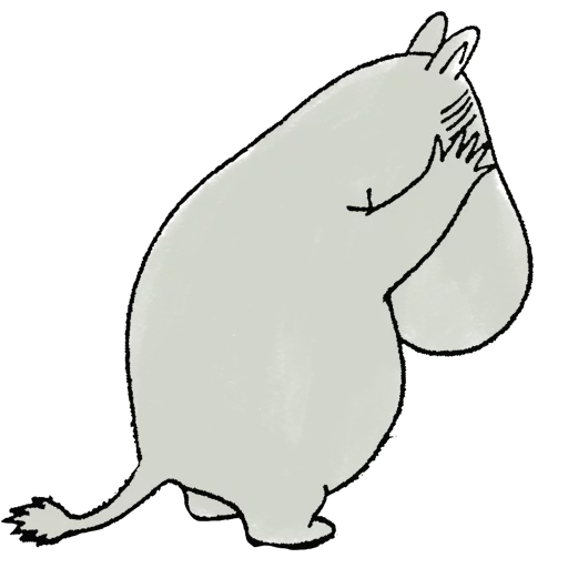 Sticker from the "Moomin" sticker pack