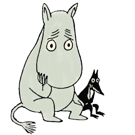 Sticker from the "Moomin" sticker pack