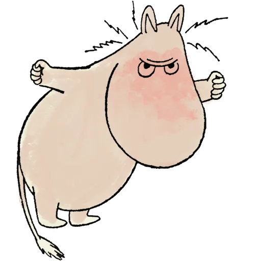 Sticker from the "Moomin" sticker pack