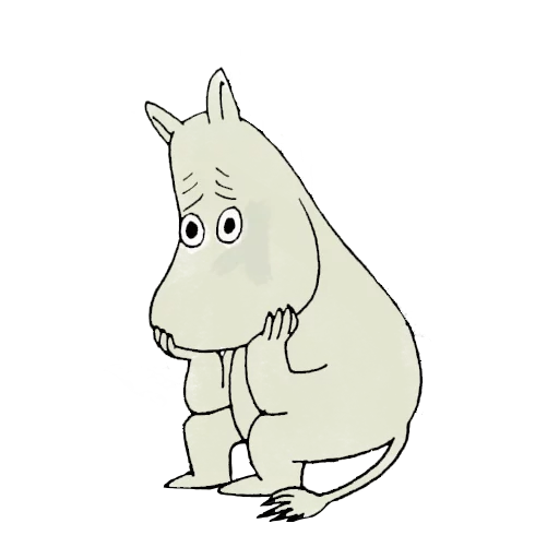 Sticker from the "Moomin" sticker pack