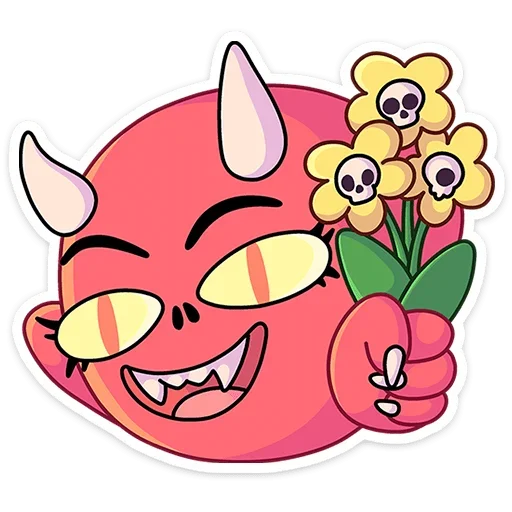 Sticker from the "Злыдница" sticker pack