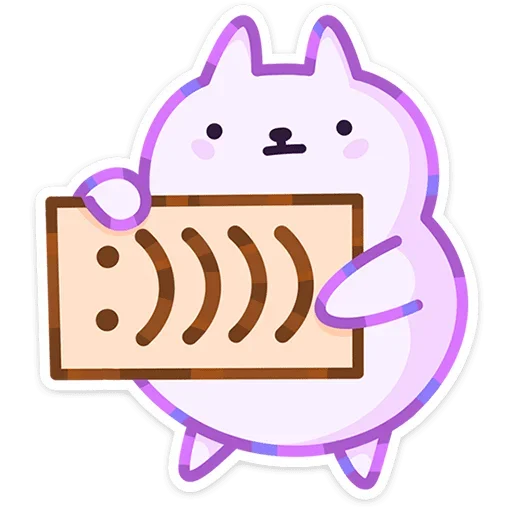 Sticker from the "Кот Буба" sticker pack