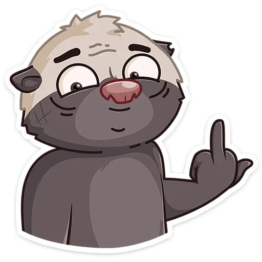 Sticker from the "Медоед Хоня" sticker pack