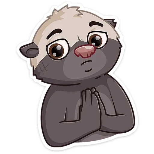 Sticker from the "Медоед Хоня" sticker pack