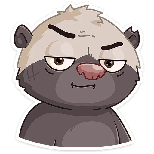 Sticker from the "Медоед Хоня" sticker pack