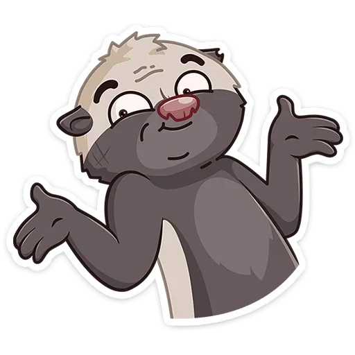 Sticker from the "Медоед Хоня" sticker pack