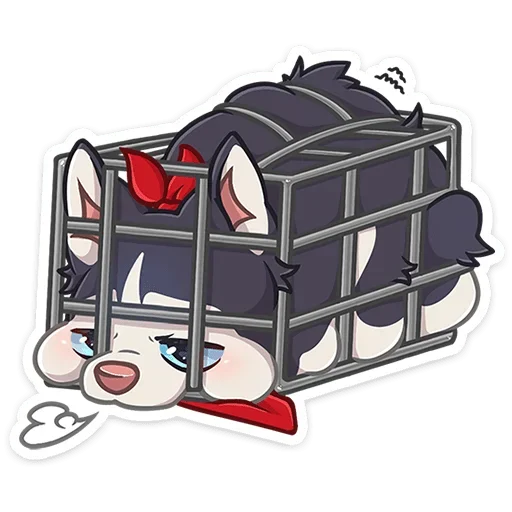 Sticker from the "Лаки" sticker pack