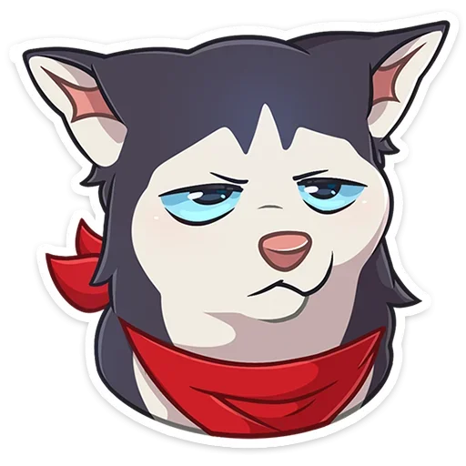 Sticker from the "Лаки" sticker pack