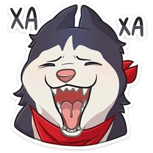 Sticker from the "Лаки" sticker pack