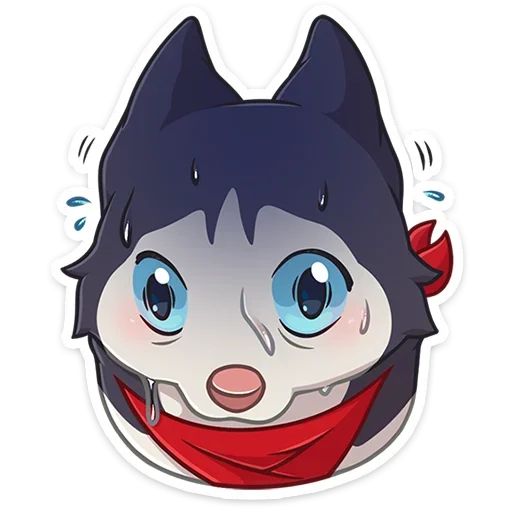 Sticker from the "Лаки" sticker pack