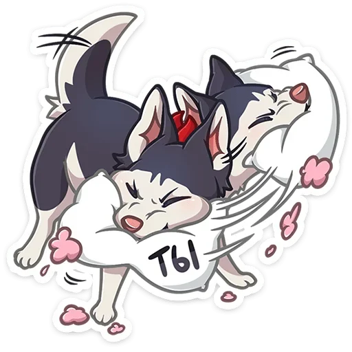 Sticker from the "Лаки" sticker pack