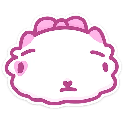 Sticker from the "Кошечка Смешнявка" sticker pack