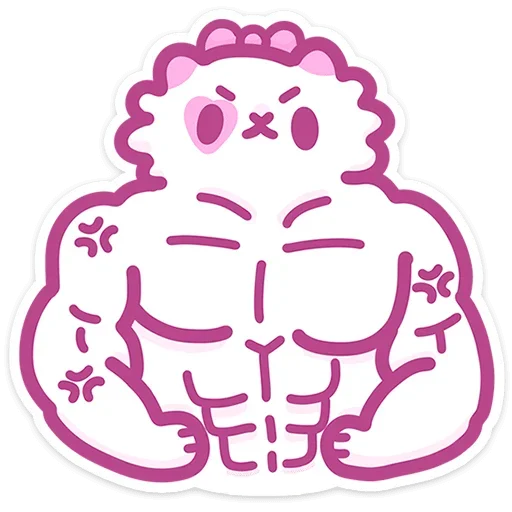 Sticker from the "Кошечка Смешнявка" sticker pack