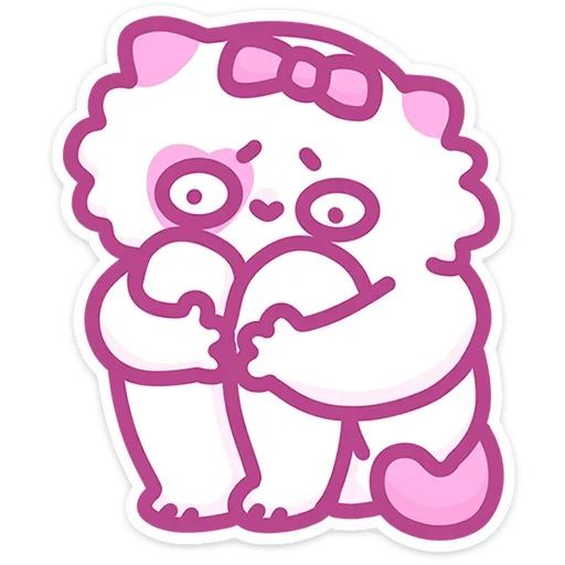 Sticker from the "Кошечка Смешнявка" sticker pack