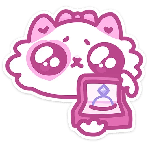 Sticker from the "Кошечка Смешнявка" sticker pack