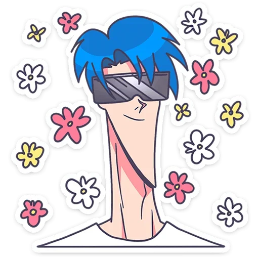 Sticker from the "Акихико семпай" sticker pack