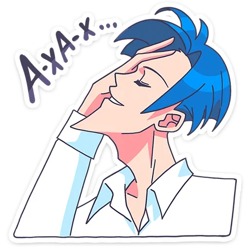 Sticker from the "Акихико семпай" sticker pack