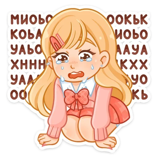 Sticker Момо