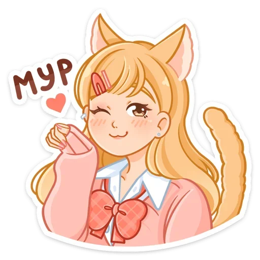 Sticker Момо