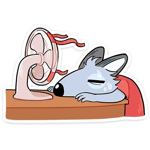 Sticker from the "Лето с Роном и Рэем" sticker pack